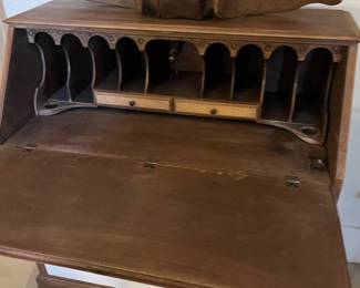 interior of the desk - needs airing out