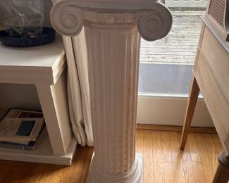 $100. Plaster column for displaying your treasures!  36"h x 13"w x 10.5"d