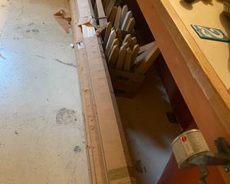 Several unopened lengths of framing with silver leaf from Italy for sale during in-person shopping Friday and Saturday.  All is 3.5"w some are 111" inch runs others 120" runs