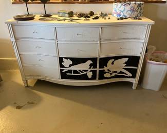 $40. Partially painted dresser.  58"w x 20"d x 33"h