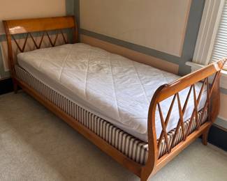 $240. Antique daybed frame from France.  Twin size. 80"w x 35"d x 33"h at each end