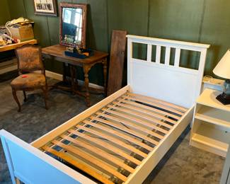 $40. White Twin bed frame