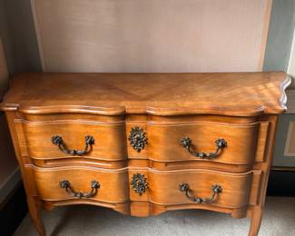 $200. Antique French dresser that matches daybed and chairs sold in following photos.  55"w x 20"d x 31.5"h