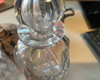 Baccarat crystal decanter for sale during in person shopping hours Friday and Saturday only unless featured in another photo