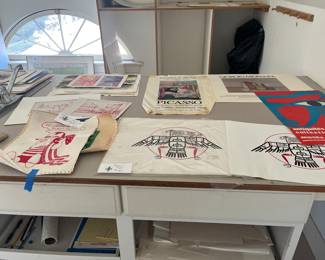 Original art for sale during in person shopping Friday and Saturday