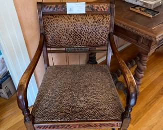 $120. Animal print side chair