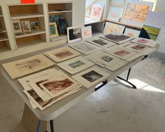 Original art for sale during in person shopping Friday and Saturday