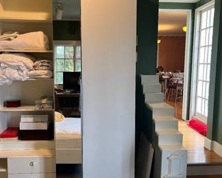 $40 Portable wardrobe style moveable closet.  29.5"w x 23.5"d x 93"h.