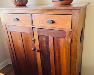 Antique jelly jar cupboard / pie safe 