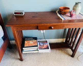 Mission style console table