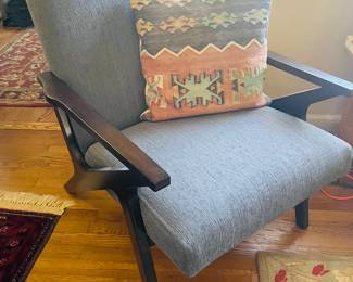 Pair of mid century modern arm chairs