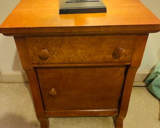 Amish style sleigh nightstand