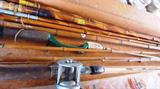 Bamboo Fishing pole, Sears Vintage Reels