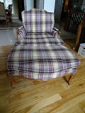 Smithe-Clark Chair & Ottoman
