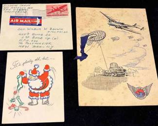 WW2 Era Holiday Cards Including Titanine Dope