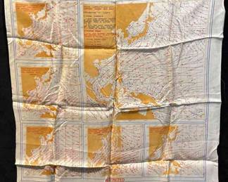West Pacific Area Silk Map