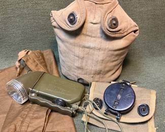 US Military Canteen, Dacolite, Compass More