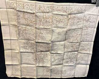WW2 RAF Escape Evasion Map Greece Turkey Italy