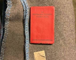 T30 1942 Australian Wool Blanket Soilders Pocket Book