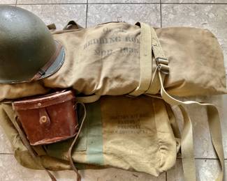 AAF Aviation Kit Military Bag Incl Bed Roll, Helmet Binocs