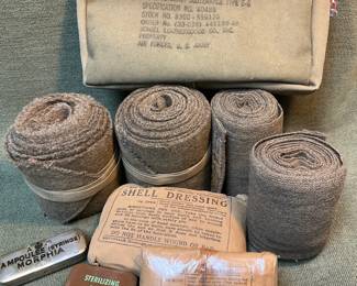 Military Shell Dressings, Wool Bandages Other Wound Dressings