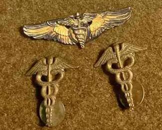 WW2 Sterling ArmyAirforce Flight Surgeons Wings More