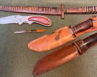 KnivesSigned Multi Wooden Handle,Westfield, Sheffield,