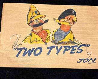 WW2 British THE TWO TYPES Comic Booklet By Jon