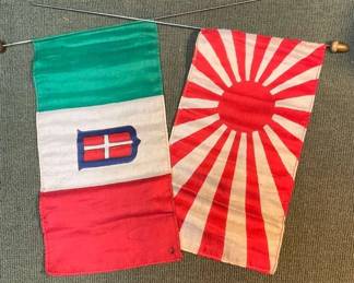 Italian Royal Army Japanese Imperal Rising Star Flags