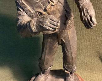 Michael Garman Aviator Series 1988 Bronzetone Sculpture