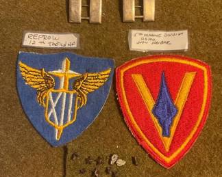 AAF Capt Rank Bats,5 Bronze Knot Bar, Star Oakleaf Studs More