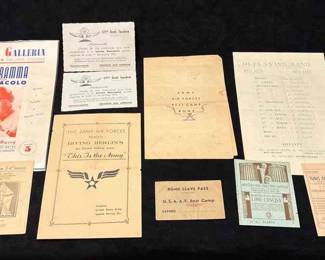 Army Air Forces Rest Camp Ephemera Other