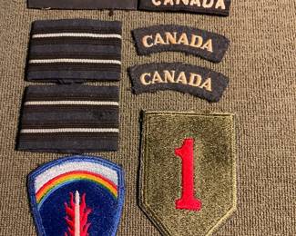 Big Red 1 First Infantry Div. Army Forces European Command Patches More