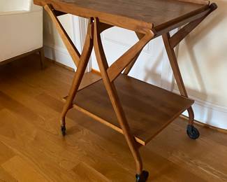 Drexel "Declaration" teak bar cart - Kipp Stewart