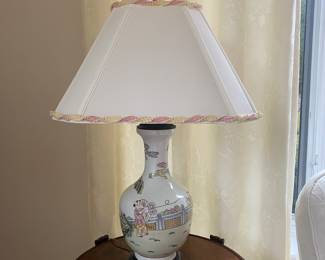 Maitland Smith Asian style lamp - custom shade