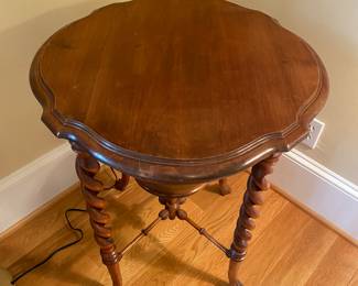 Antique table - barley twist legs