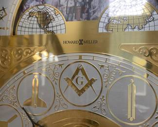 George Washington Masonic Howard Miller grandfather clock