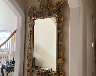 Large Gilt Wood Mirror 