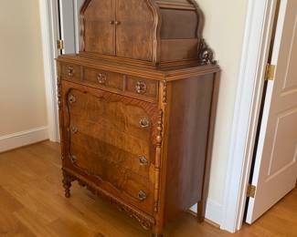 Antique walnut chest