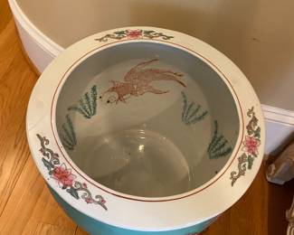 Fishbowl jardiniere on stand