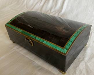 Maitland Smith tortoise tile box