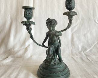 Maitland Smith cherub candelabra