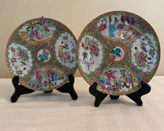 Antique Rose Medallion plates