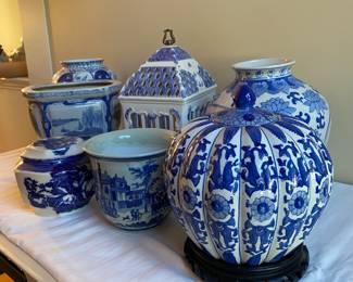 Blue & white ceramics