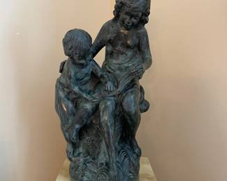Maitland Smith mother & child sculpture