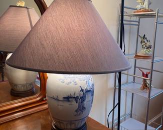 Blue & white ginger jar lamp