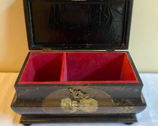Antique hand painted box