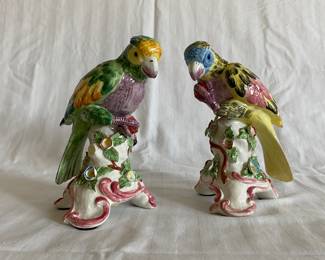 Pair Chelsea House parrots