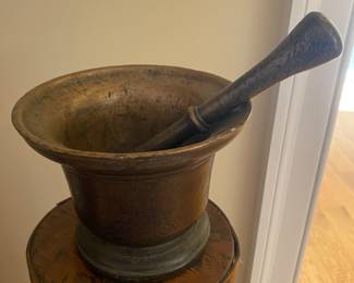 Bronze mortar & pestle