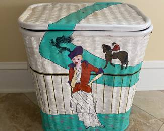 Hand painted hamper